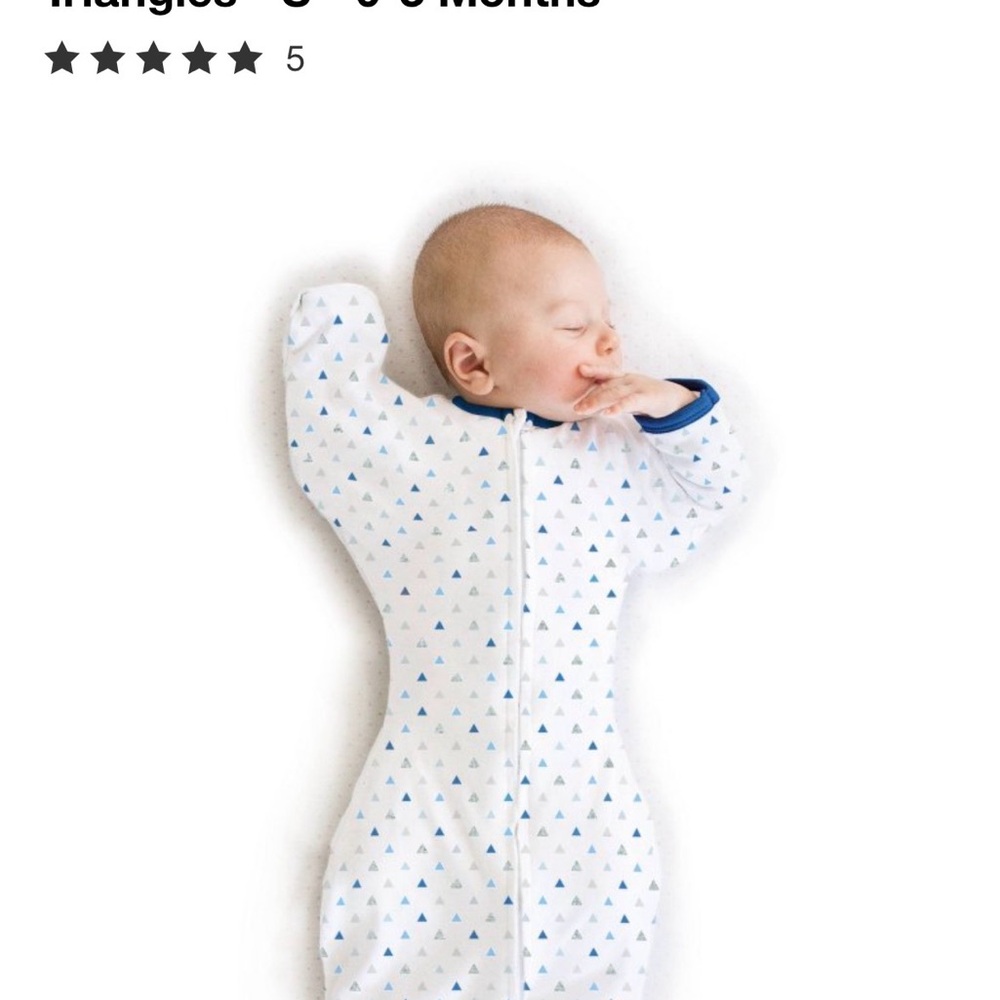 Swaddle Designs White Swaddle with Blue and Gray Accents